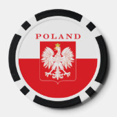 Polen Eagle Red Shield Poker Chips (Achterkant)