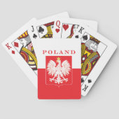 Polen Eagle Red Shield Pokerkaarten (Achterkant)