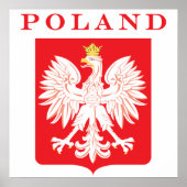 Polen Eagle Red Shield Poster (Voorkant)