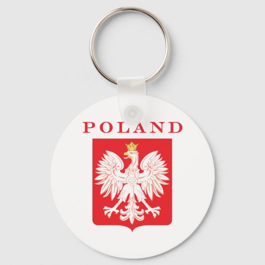 Polen Eagle Red Shield Sleutelhanger (Voorkant)