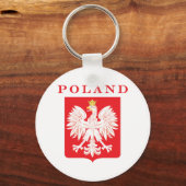 Polen Eagle Red Shield Sleutelhanger (Voorkant)