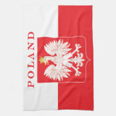 Polen Eagle Red Shield Theedoek (Verticaal)