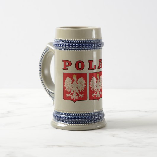 Polen Eagle Shields Bierpul (Voorkant links)