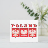 Polen Eagle Shields Briefkaart (Staand voorkant)
