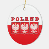 Polen Eagle Shields Keramisch Ornament (Links)
