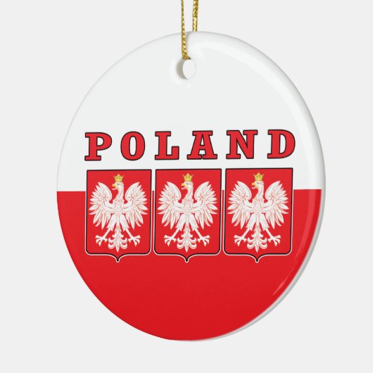 Polen Eagle Shields Keramisch Ornament (Links)