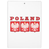 Polen Eagle Shields Klembord (Achterkant)