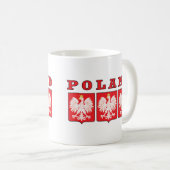 Polen Eagle Shields Koffiemok (Voorkant rechts)