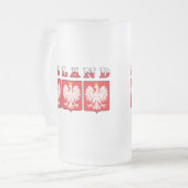 Polen Eagle Shields Matglas Bierpul (Voorkant links)