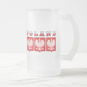 Polen Eagle Shields Matglas Bierpul