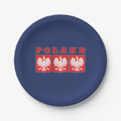 Polen Eagle Shields Papieren Bordje (Voorkant)