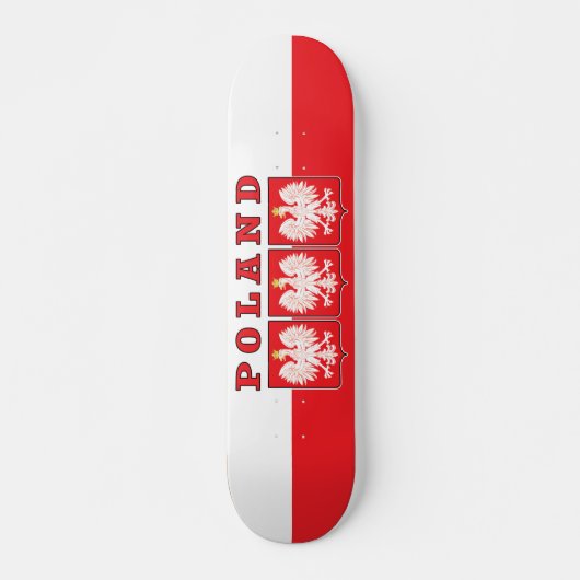Polen Eagle Shields Persoonlijk Skateboard (Voorkant)