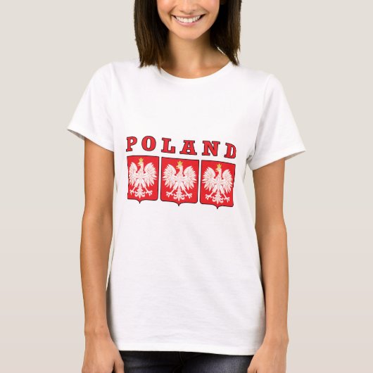 Polen Eagle Shields T-shirt (Voorkant)