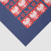Polen Eagle Shields Tissuepapier (Detail)