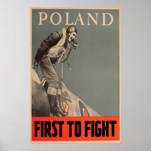 Polen Eerste om WWII-poster Britse Royal Poster (Voorkant)