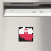 Polen Embleem Kaart Magneet (Insitu (Vaatwasser))