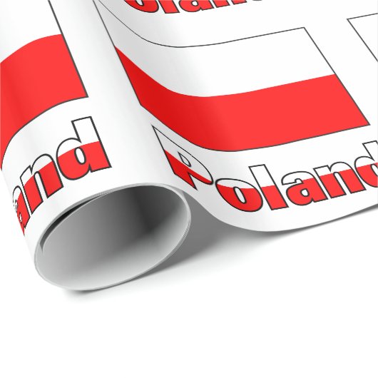 Polen en de Poolse vlag Cadeaupapier (Rol Hoek)