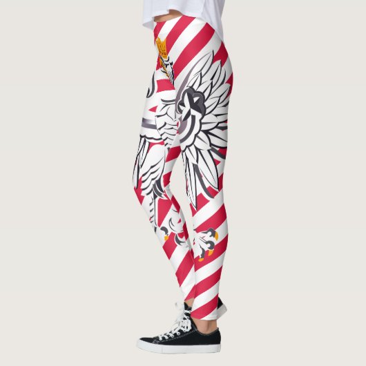 Polen en Eagle, Poolse mode van de vlag reizen/spo Leggings (Links)