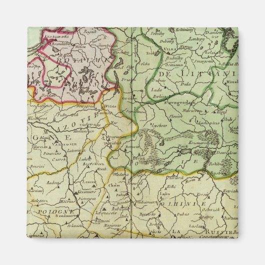 Polen en Litouwen Magneet (Voorkant)