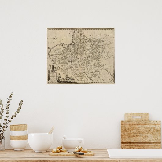 Polen en Litouwen Poster (Keuken)