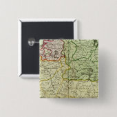 Polen en Litouwen Vierkante Button 5,1 Cm (Voorkant /achterkant)