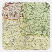 Polen en Litouwen Vierkante Sticker (Voorkant)