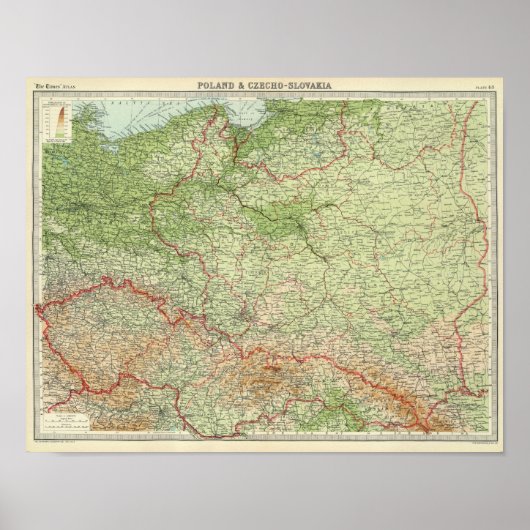 Polen en Tsjecho-Slowakije Poster (Voorkant)