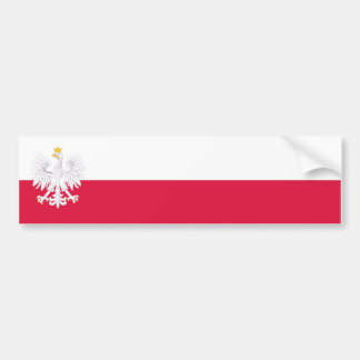Polen Fahne/Flagge Autoaufkleber Bumpersticker
