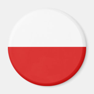 Polen Fisheye Flag Magnet