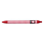 Polen Flag Cute Patriotic Zwarte Inkt Pen (Voorkant)