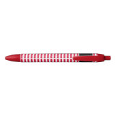 Polen Flag Cute Patriotic Zwarte Inkt Pen (Achterkant)