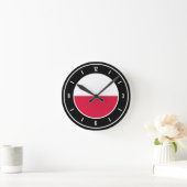 Polen Flag Elegant Ronde Klok (Huis)