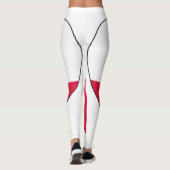 Polen Flag Heart Leggings (Achterkant)