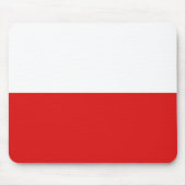 Polen Flag Mousepad Muismat (Voorkant)