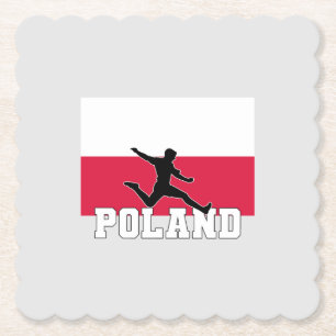 Polen Football Voetbal Nationaal Team Kartonnen Onderzetters