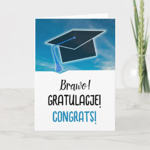 Polen Gefeliciteerd in het Afstuderen Kaart