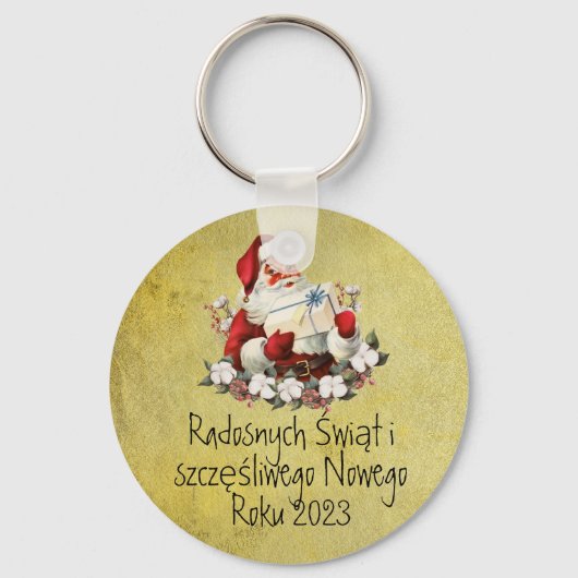 Polen Gift Wesołych Świąt Kwarkerst Pools Sleutelhanger (Voorkant)