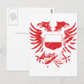 Polen Grunged Briefkaart (Voorkant / Achterkant)