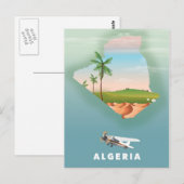 Polen illustreerde de reisposterprint. briefkaart (Voorkant / Achterkant)