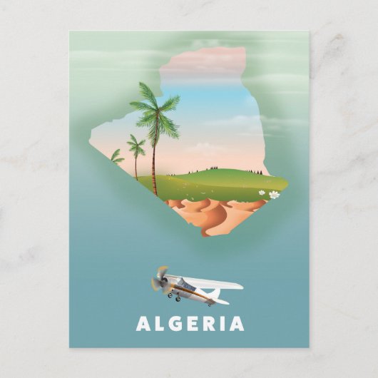 Polen illustreerde de reisposterprint. briefkaart (Voorkant)