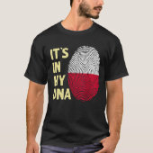 Polen in mijn dna - Poolse vlaggenteam Polen T-shirt (Voorkant)