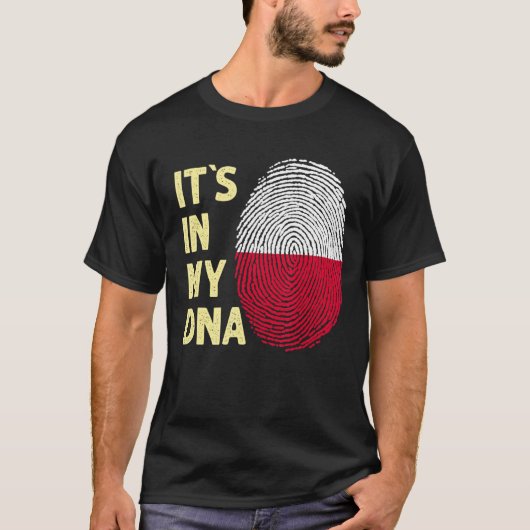 Polen in mijn dna - Poolse vlaggenteam Polen T-shirt (Voorkant)