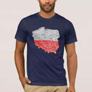 Polen — Kaart T-Shirt