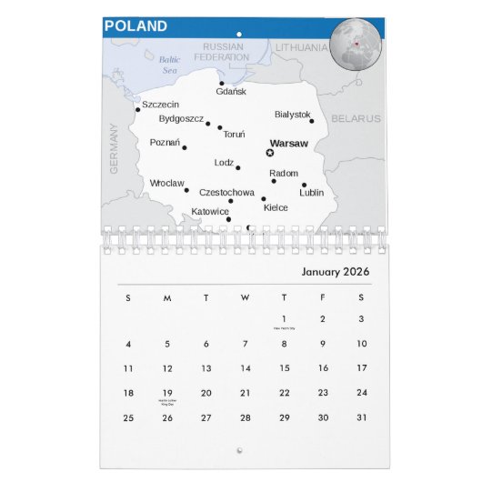 Polen Kalender (Jan 2026)