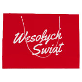 Polen Kerst Gift Bag Groot Cadeauzakje (Achterkant)