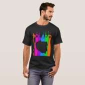Polen kleurige bubels t-shirt (Voorkant volledig)