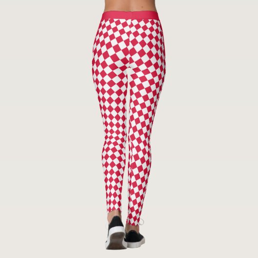 Polen leggings, premium mode, Poolse vlag Leggings (Achterkant)