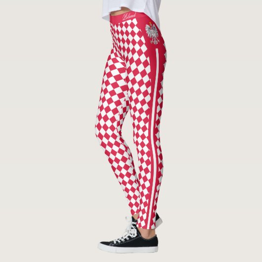 Polen leggings, premium mode, Poolse vlag Leggings (Links)