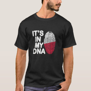 Polen ligt op de vlag in mijn dna Polen T-shirt