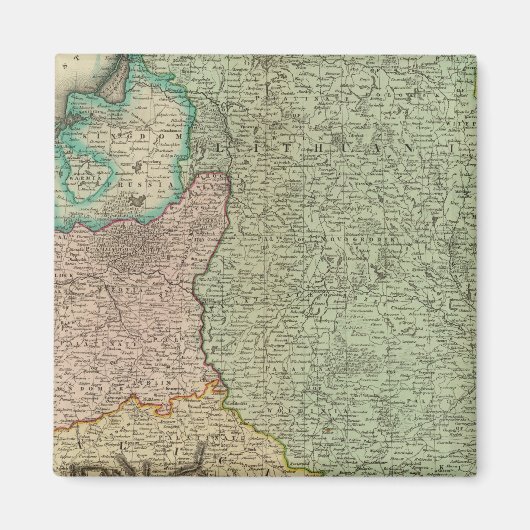 Polen, Litouwen 2 Magneet (Voorkant)